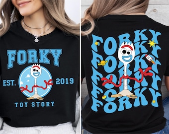 Camiseta de Toy Story Forky (estrenada en 1995), suéter de Disney Toy Story Forky, sudadera de Pixar Forky con cara feliz, camiseta de Disney Pixar Fest, camiseta de Magic Kingdom
