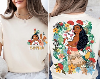 Disney Princess Moana Shirt, Disney Moana Movie Sweater, Disney Girl T-Shirt, Moana And Friends Sweatshirt, Disney Princess Vacay Sweater