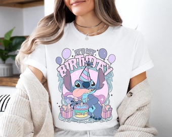 It's My Birthday Stitch Shirt, Stitch Birthday Sweatshirt, Disneyland Birthday Trip T-Shirt, Birthday Party Sweater, Lilo & Stitch Tee