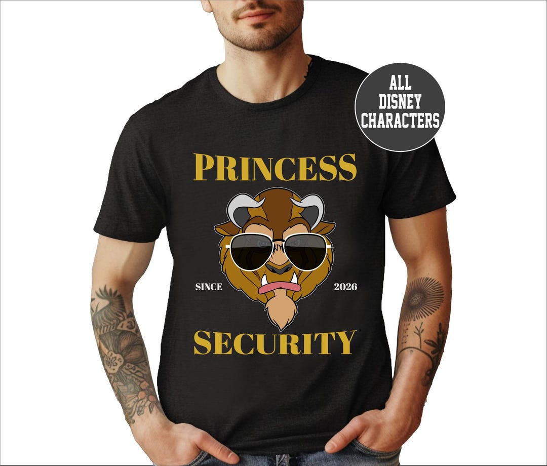 Disney Princess Security Shirt, Beauty and the Beast T-shirt