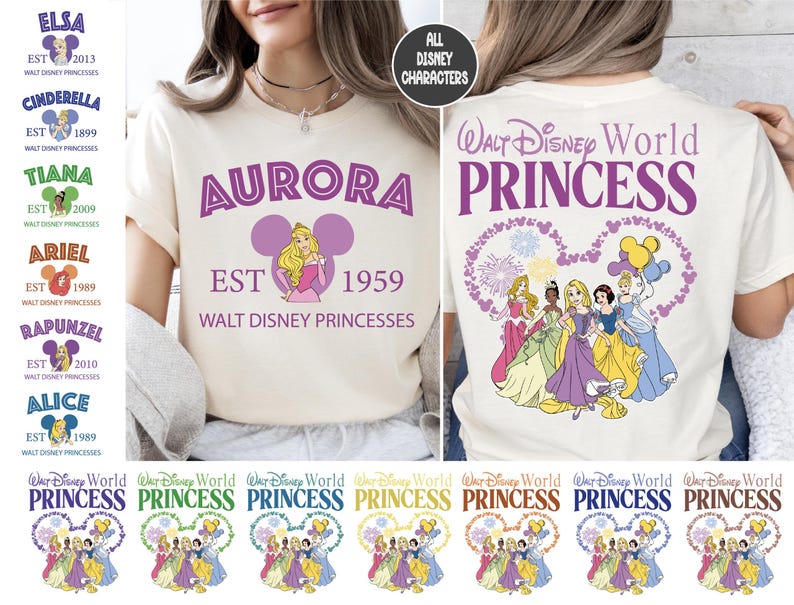 Walt Disney World Princesses Shirt, Princess Squad T-Shirt, WDW Girls Trip Sweater, Disney Princess Sweatshirt, Disney Girls Vacay Shirt