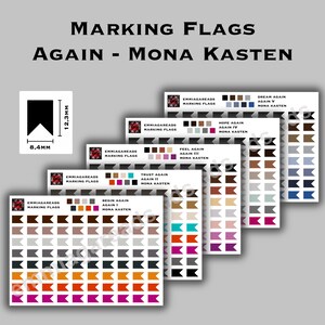 Book Marking Flags Annotation Stickers Stickerbogen inspiriert von der Again Reihe von Mona Kasten