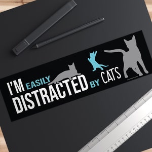 Lustiger Katzen-Aufkleber, Katzenliebhaber Laptop Aufkleber, niedlicher Katzenfan Wasserflasche Vinyl Aufkleber, Geschenk für Katzenliebhaber, lustige Katzenaufkleber für das Auto