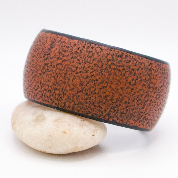 Burnt Orange Handmade Bangle Bracelet