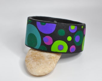 Colorful bubbles Handmade Bangle Bracelet