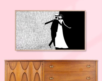 Night and Day // New Years, Dancing, Party // Frame TV Art, Samsung Frame TV Art, Digital Download