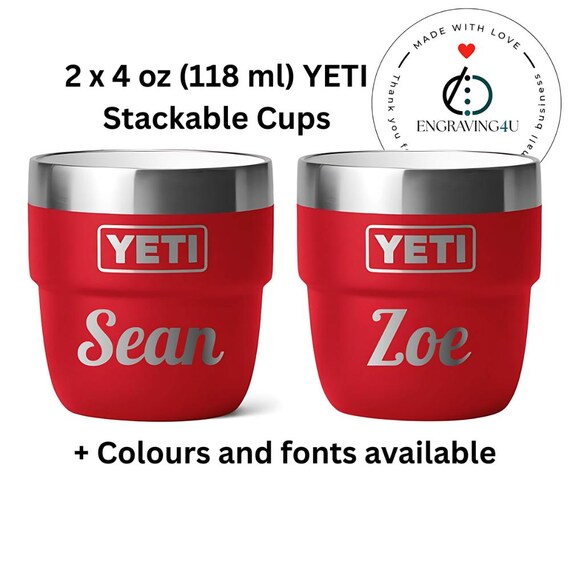 Personalized YETI 4oz Rambler Espresso Cups Set of 2 Custom Gift for Him or  Her Add Name Logo Engraved Coffee Cup Birthday Corporate Gift - Etsy Ireland
