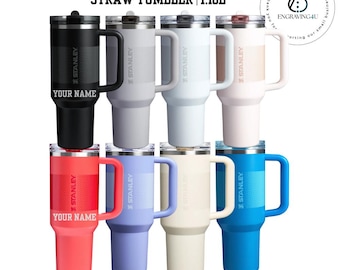 Custom Stanley Quencher 1.2L Tumbler  Personalized Laser Engraved ProTour Flip Straw Cup | Gift for Him, Her, Gym, Office, Travel