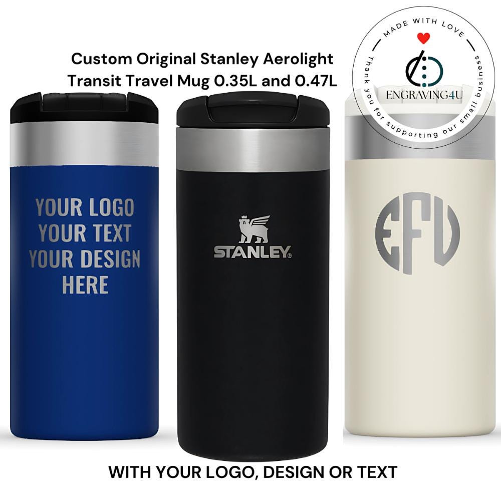 Custom Stanley Aerolight Transit Travel Mug Personalised Gift for