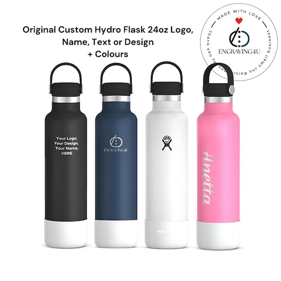 Personalized Hydro Flask 21oz Custom Engraved Water Bottle With