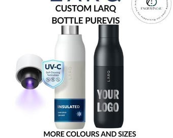 Personalized LARQ Bottle PureVis Self Cleaning Water Bottle UV Water Purifier Bottle Insulated Stainless Steel Flask Eco Friendly Gift