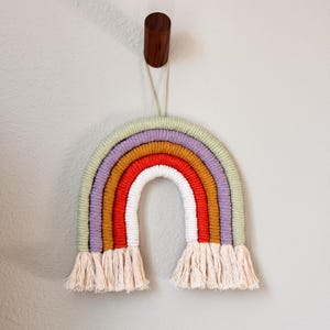 Large Macrame Rainbow Wall Hanging | Handcrafted Nursery Decor | Baby Shower Gift | Nursery Art | Kids Room Decoration