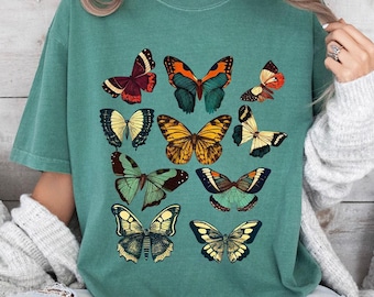 Butterfly Comfort Colors Shirt, Aesthetic Cottagecore Tee