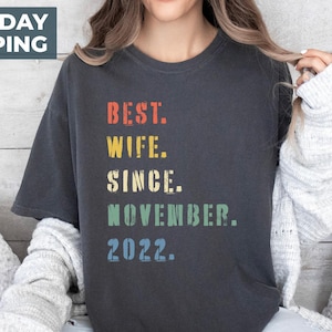 Anniversary Gift for Husband Wife Shirt, Best Husband Since Shirt, Best Wife Since, Wedding Anniversary Gift, Matching Anniversary Shirts