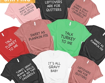 Family Thanksgiving Shirts, Thanksgiving Shirt, Funny Thanksgiving Party, Matching Thanksgiving T-Shirts, Friendsgiving Group Shirts, Kids