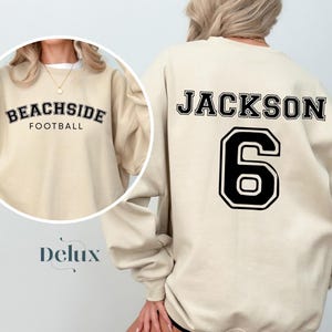 Custom Football Team Name and Number Hoodie, Gift For Football Team Lover,Football Mama Hoodie,Game Day Women Hoodie, Football Mom Hoodie