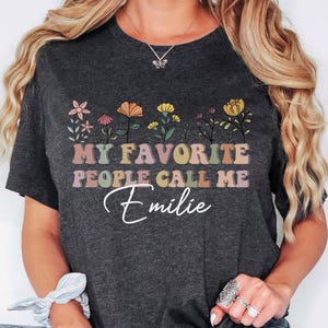 My Favorite People Call Me Grandma Shirt, Custom Grandma Tshirt, Personalized Grandma Shirt, Grandma Announcement, Gifts For Grandma Gift
