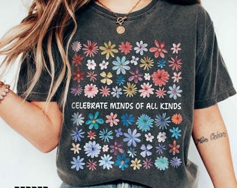 Comfort Colors Mental Health Awareness Shirt: Celebrate Neurodiversity