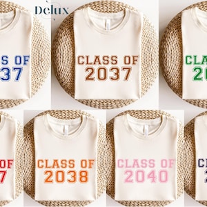 Custom Class of 2038 Shirt, Graduation Gift