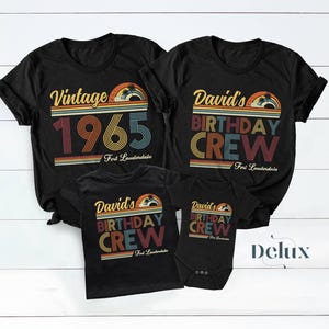 Vintage 1965 Shirt, Birthday Crew Shirts, Custom Birthday Trip Shirt, Retro Birthday Matching Tee, 60th Birthday Shirt, Birthday Party Shirt