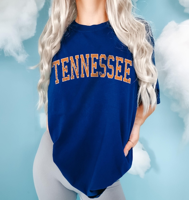 Comfort Colors® Shirt, Tennessee Shirt, Tennessee Vintage, Tennessee Football, Game Day Shirt, Tennessee Travel, Retro Style Shirt immagine 6