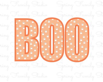 ブー・ハロウィンSVG | かわいいゴーストPNG | 不気味なハロウィンシャツデザイン | トリック・オア・トリートクリップアート | 秋のマグカッププリント | デジタルダウンロード