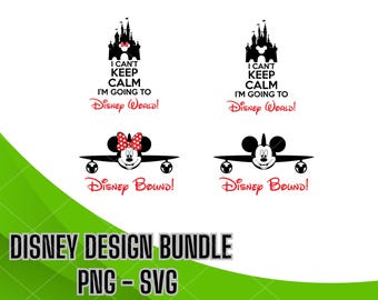 Disney familie-uitstapje SVG PNG-bundel, vakantiesublimatieontwerpen