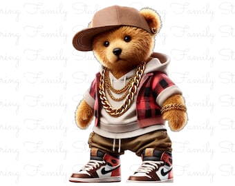 Teddy Bear SVG PNG | Cute Kawaii Bear Clipart | Adorable Animal Design for Baby Shirts, Kids Mugs, Nursery Decor, Stickers & Sublimation