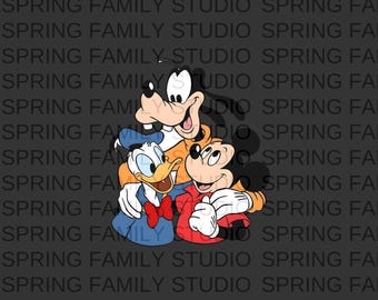 Mickey and Friends png svg, Mickey Goofy Donald Daisy Minnie Pluto Sublimation Design, Family Vacation png svg, Family Trip png svg,SF