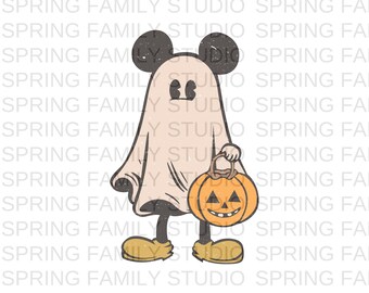 Mickey Ghost Halloween png svg, Mickey Ghost png svg, Mickey's Not So Scary png svg, Disney Halloween png, Disney Pumpkins png,SF
