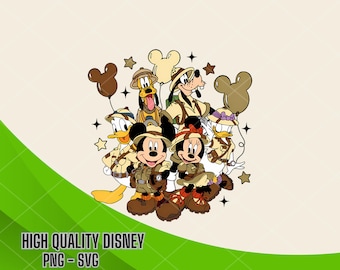 Vintage Mickey Svg Png, Mickey And Friends Png Svg, Vintage Disneyland Png, Disneyworld Png, Disney Family Png, Sublimation Design
