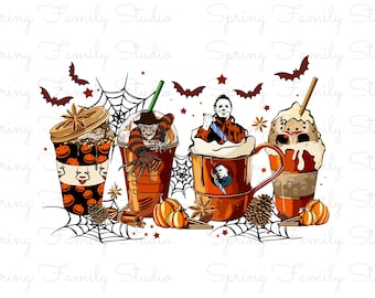 Halloween Pumpkin Mug PNG SVG | Spooky Cup Clipart | Cute Pumpkin Halloween Digital Download | T-Shirt Mug Sticker Design | Instant Digital