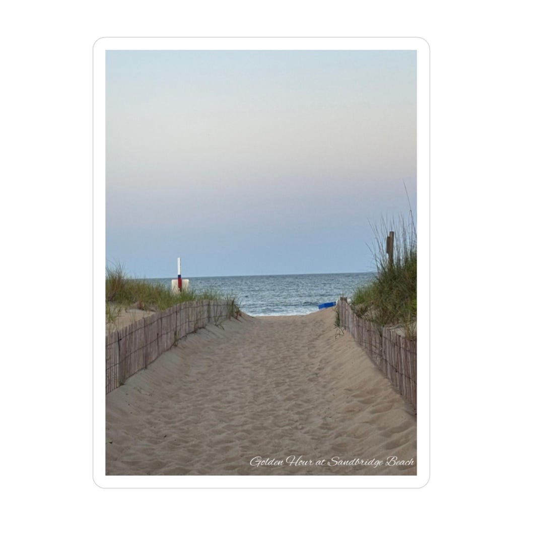 Sandbridge Beach Golden Hour Sticker - Etsy