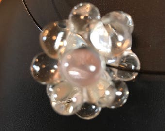 Bubble Bead Glass Pendant