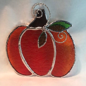 Stained Glass Pumpkin Suncatcher