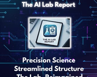 Guía de redacción de informes de laboratorio de IA: Investigación científica STEM y análisis de datos / Manual de laboratorio de química, biología y física, Lógica académica, PDF digital