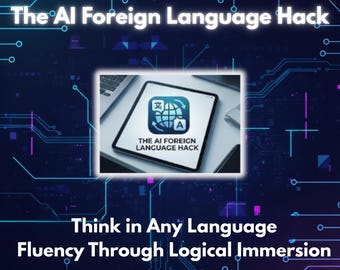Guía de aprendizaje de idiomas con IA: Trucos para mejorar la fluidez y la lógica de patrones / Estudia un idioma extranjero con ChatGPT, manual de estudio digital en PDF