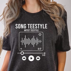 Custom Song Name Shirt Gift For Birthday, Custom Artist Name Shirt, Custom Song Name T-Shirt, Custom Favorite Artist Tee, Favorite Song Tee