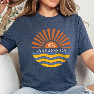 Personalized Lake Name Shirt, Custom Family Reunion Lake Tshirt, Nature Shirt Gift For Camper, Nature Lover Lake Shirt Gift, Summer Tee
