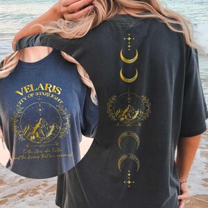 Velaris ACOTAR Comfort Colors® Shirt, Velaris City Of Starlight, The Night Court Shirt, Rhysand Cassian, SJM Merch Shirt, Court of Dreams