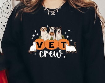 Sweat-shirt d'Halloween pour vétérinaire, cadeau effrayant pour le vétérinaire