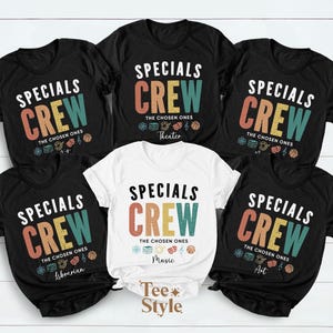 Custom Specials Crew Teacher Shirts, Custom Special Matching Elective Teacher Shirts, Custom Teacher Shirt, Personalized School T shirt
