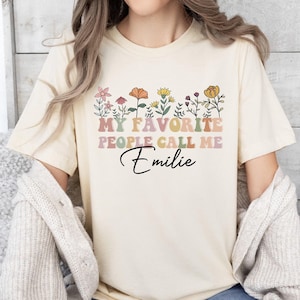 My Favorite People Call Me Grandma Shirt, Custom Grandma Tshirt, Personalized Grandma Shirt, Grandma Announcement, Gifts For Grandma Gift
