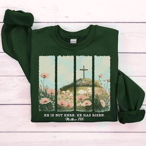 He is Not Here, He Has Risen Shirt, Easter Shirt, Christian Shirt, Jesus Easter Shirt, Jesus Christ Easter, Bunny Shirt, Faith Shirt