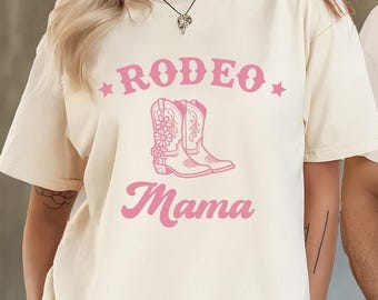 Comfort Colors Rodeo Mama Shirt, Western Matching Shirts