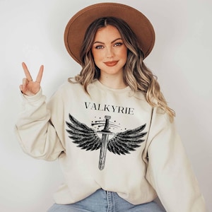 Valkyrie Sweatshirt, Velaris Sweatshirt, City of Starlight, Acotar Sweatshirt, Sarah J Maas Merch, Feyre and Rhysand, Night Court Sweater