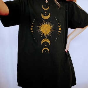 Celestial Moon Shirt, Boho Sun Shirt, Comfort Colors® Shirt, Astrology Shirt, Spiritual Shirt, Mystical Shirt, Celestial Shirt, Witchy Shirt