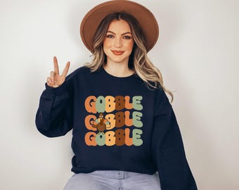 Thanksgiving Verschlingen Sweatshirt, Herbst Türkei Familie Pullover