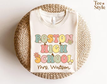 Custom School Name Teacher Shirts, Custom School Shirt, Teacher Team Shirts, Matching Teacher Shirts, Back to School, Elementary Shirt