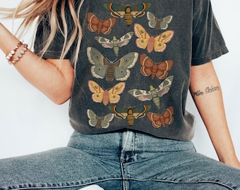 Comfort Colors Motten-T-Shirt, Dark Academia Cottagecore-T-Shirt